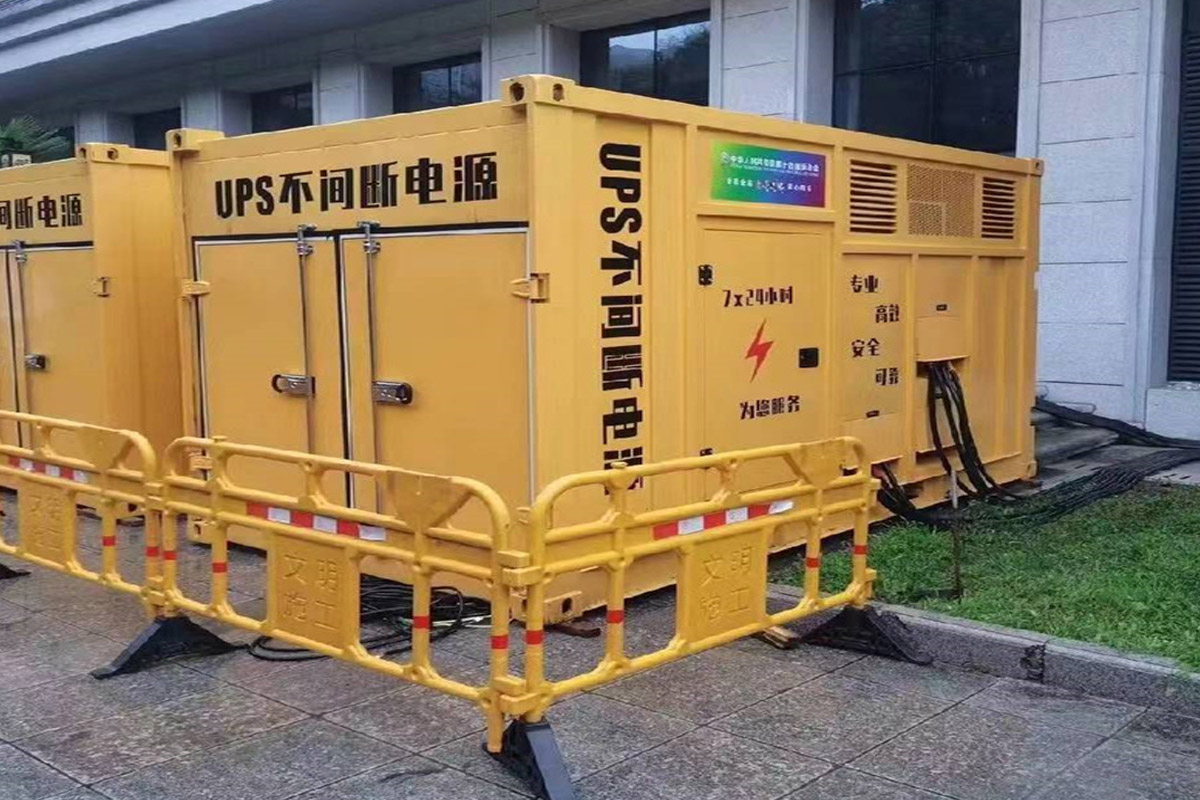 苏州发电机租赁施工现场